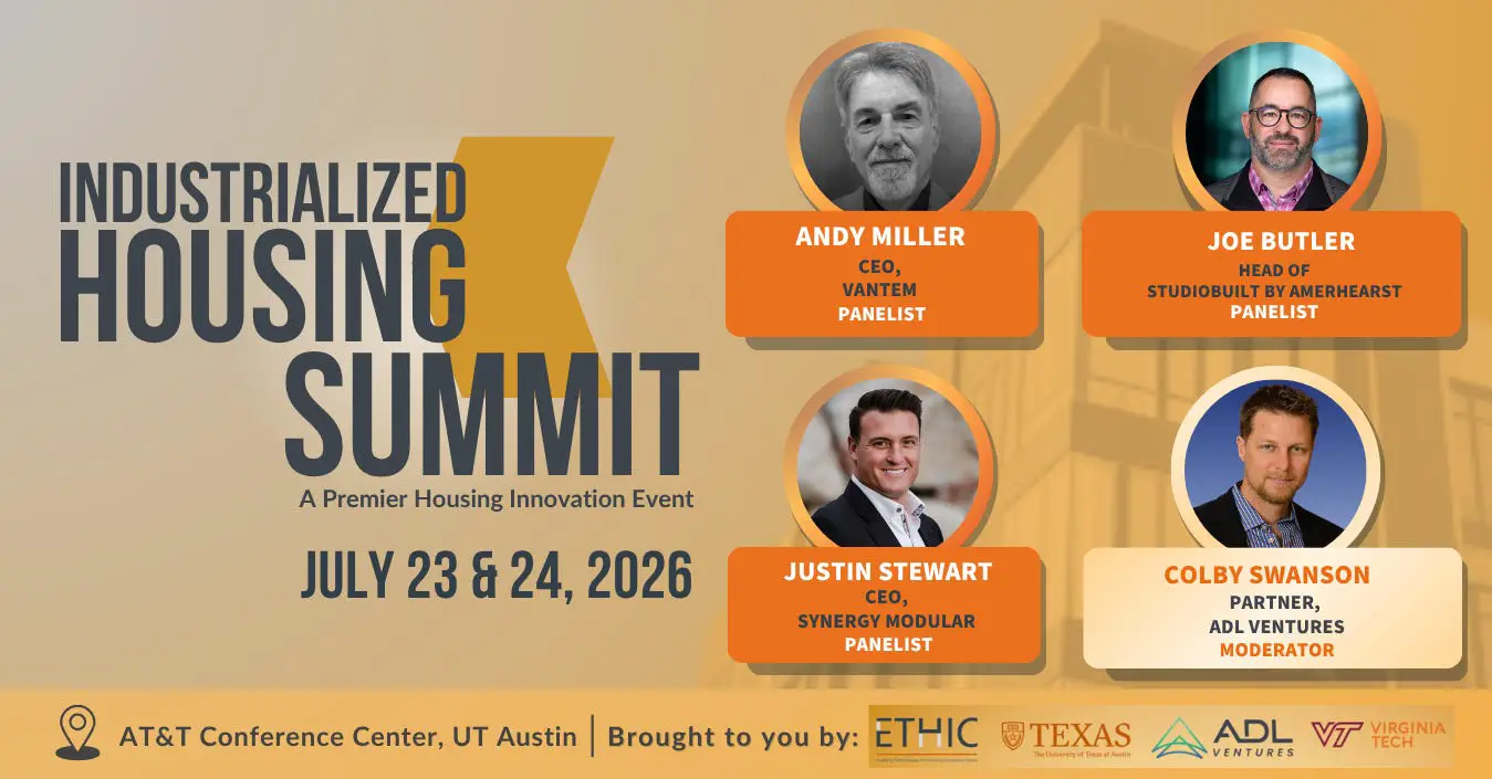 Andy Miller presenting at the The Industrialized Housing Summit